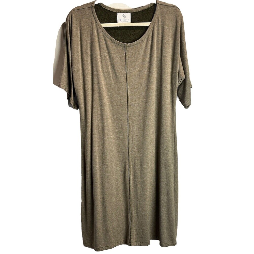 Shift Julie Kramer Cotton Knit Shift Style Dress With Batwing Sleeve Women’s M